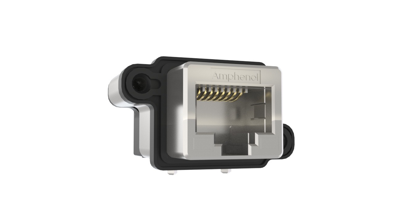 Amphenol Communications Solutions MRJR5C81 Series Female Ethernet Connector, PCB Mount, Cat6a 1 Port 8 -Way