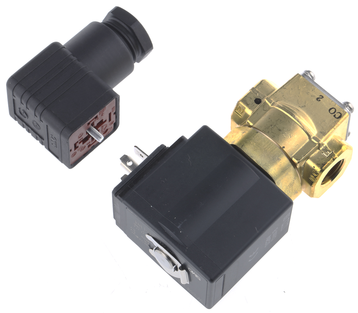 SMC Solenoid Valve VX3224-02F-5D1, 3 Port, Common, 24 V 1/4 in G