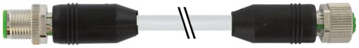 Murrelektronik Limited Male 8 way M12 to Female 8 way M12 Sensor Actuator Cable, 2 m