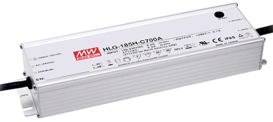 MEAN WELL LED Driver, 95 → 190V Output, 155.4W Output, 1.05A Output, Constant Current Dimmable