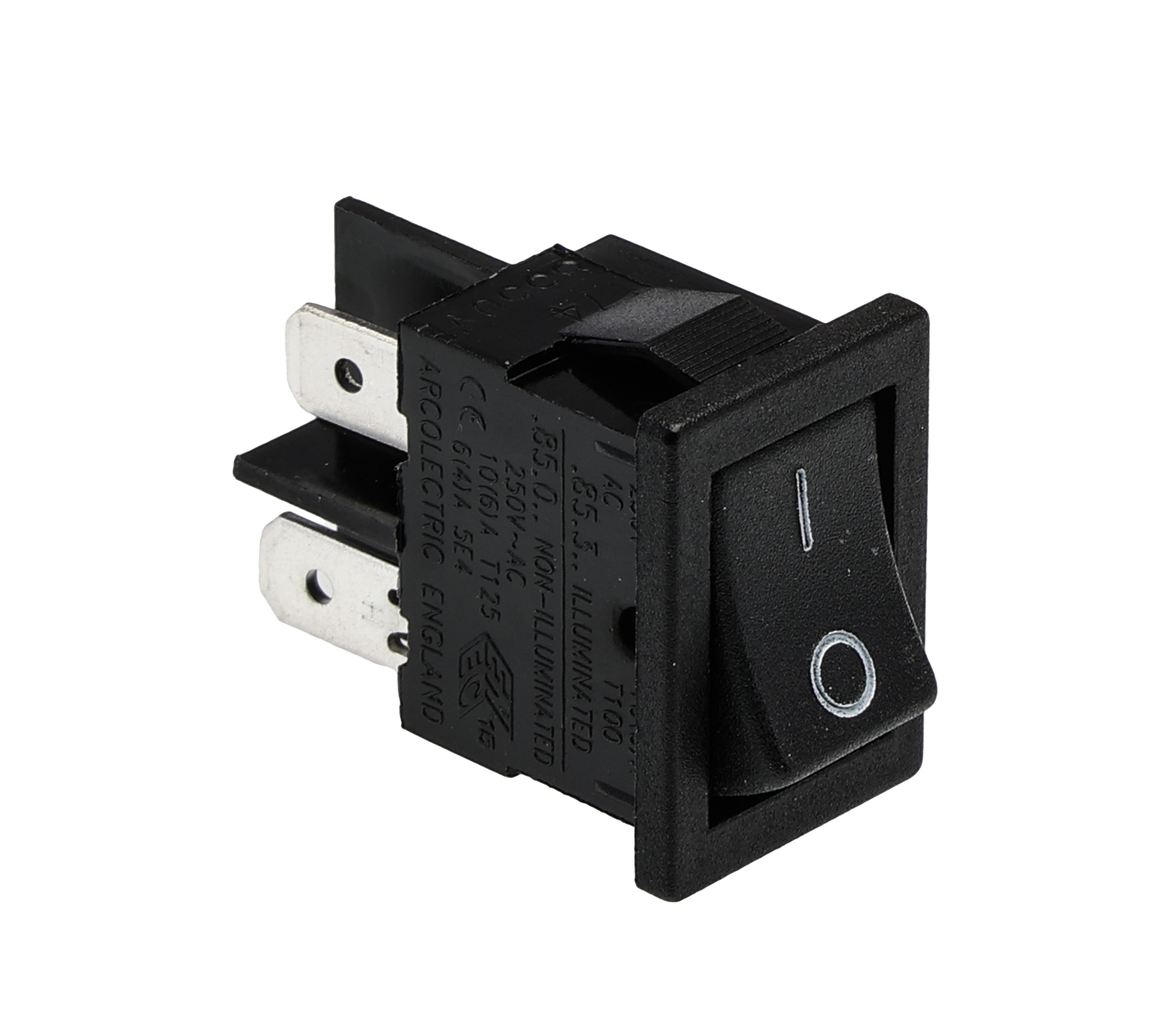 Arcolectric (Bulgin) Ltd DPST, On-Off Rocker Switch Panel Mount