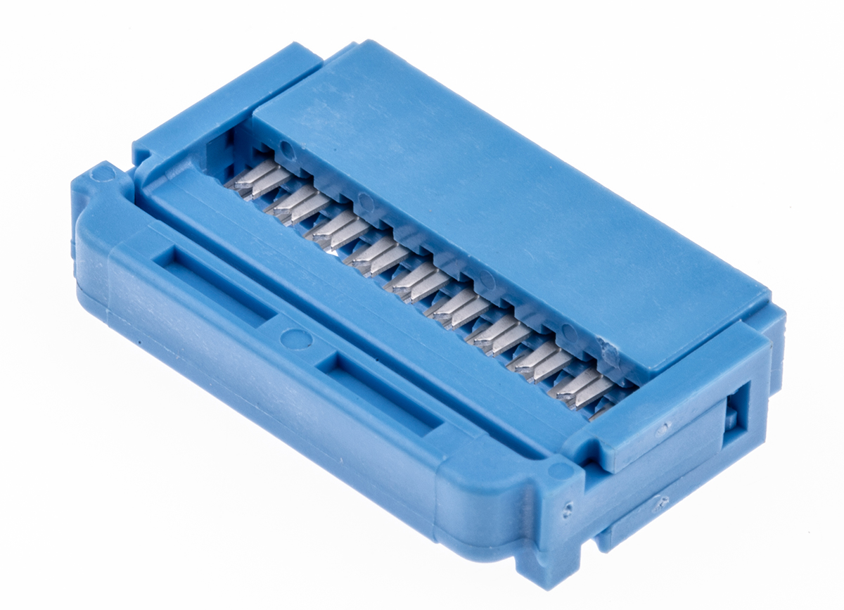 TE Connectivity 20-Way IDC Connector Socket for Cable Mount, 2-Row