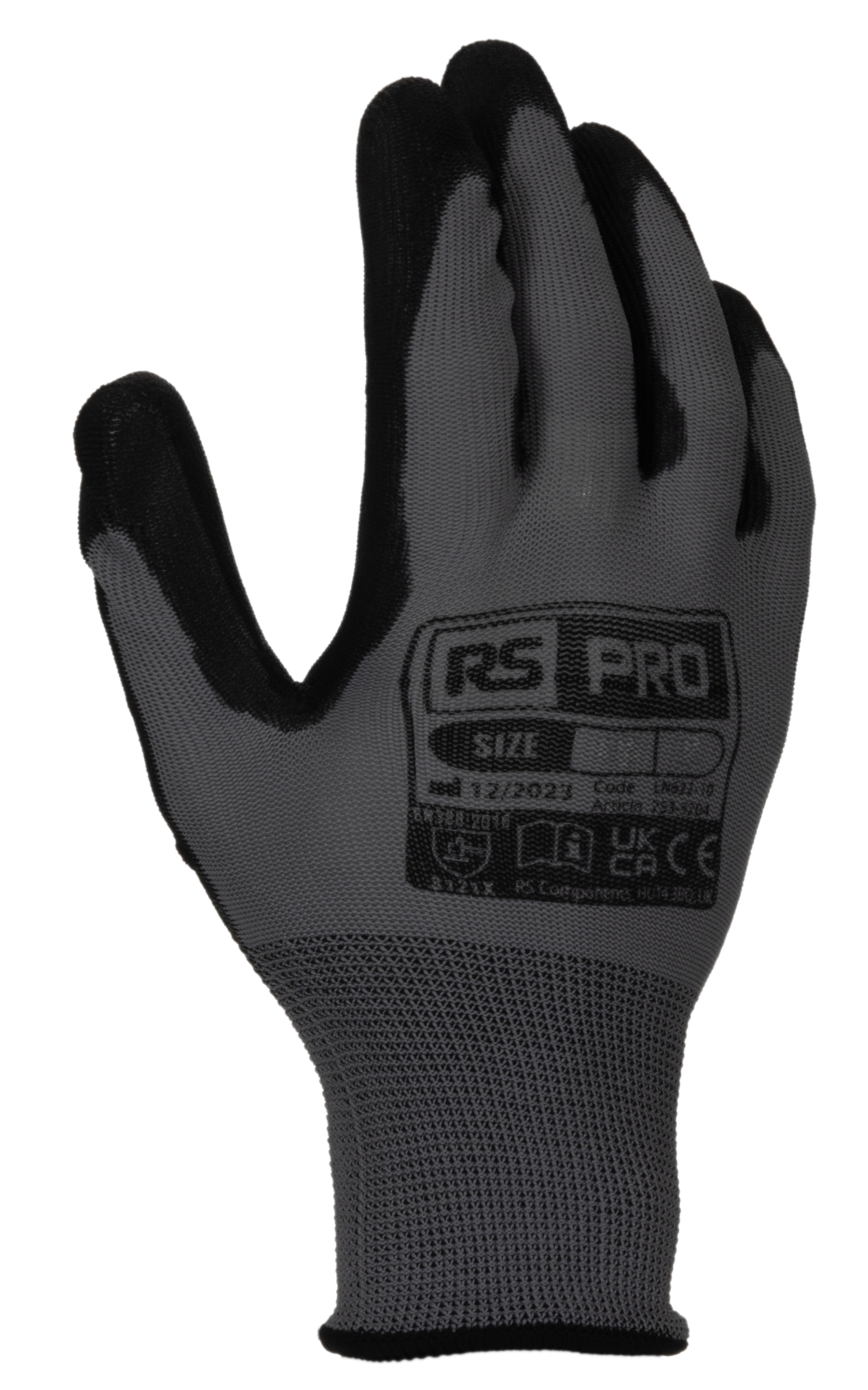 RS PRO LN622 Grey Polyamide Work Gloves, Size 8, Polyurethane Coating