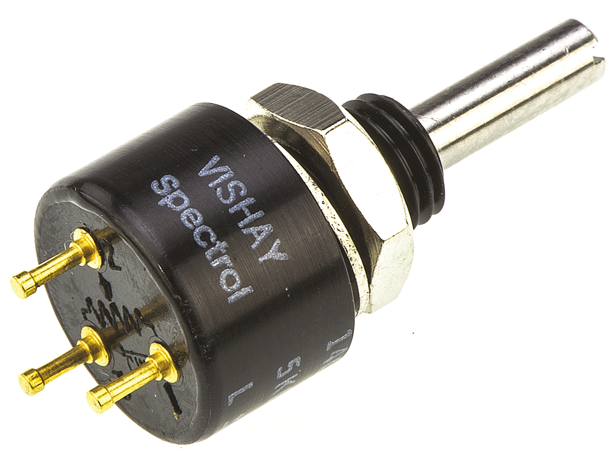 Vishay 140 5kΩ Rotary Potentiometer 1-Gang Panel Mount, 140B00502