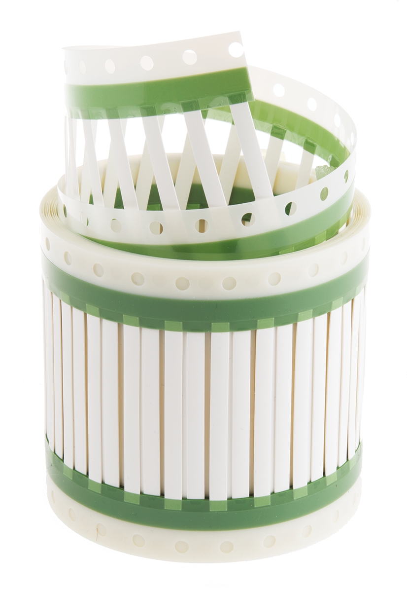 TE Connectivity TMS-SCE White Heatshrink Labels, 250 Qty