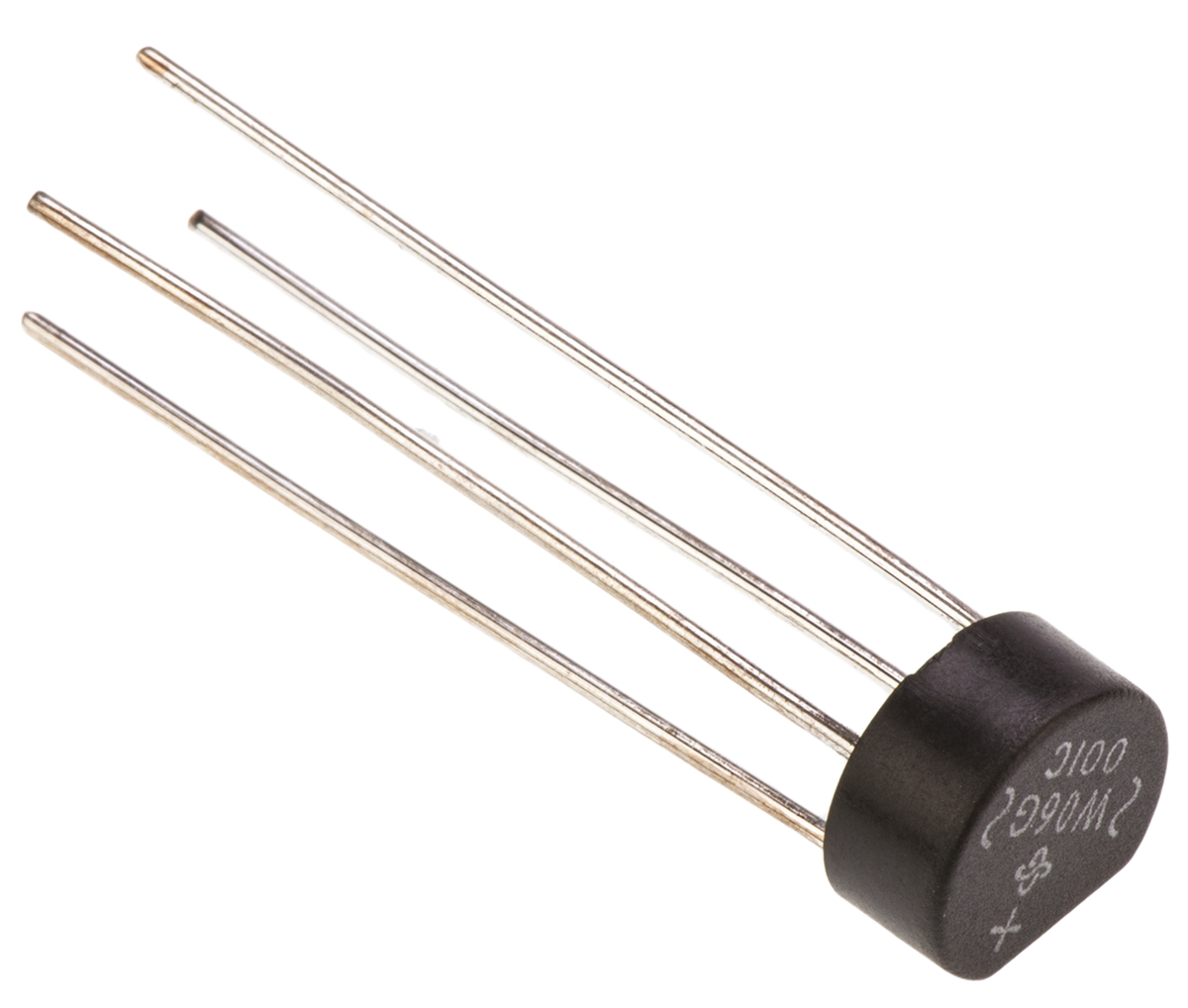 Vishay Bridge Rectifier, 1.5A, 600V, 4-Pin