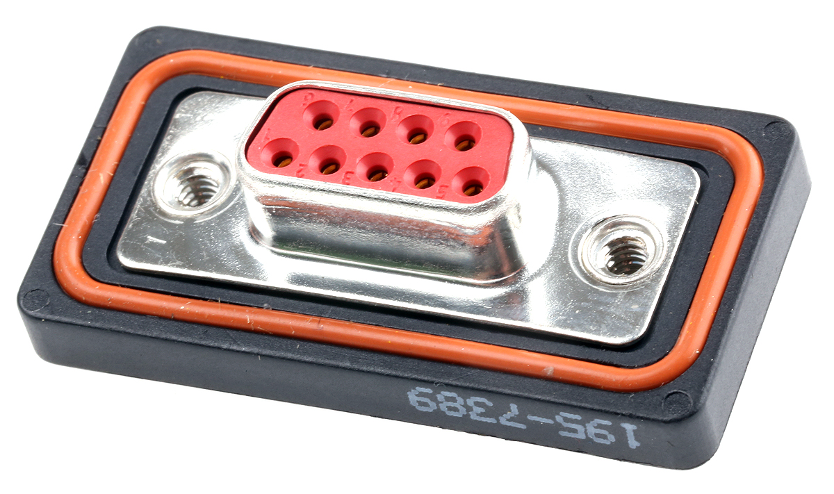 FCT from Molex FWD 9 Way Panel Mount D-sub Connector Socket, 2.84mm Pitch