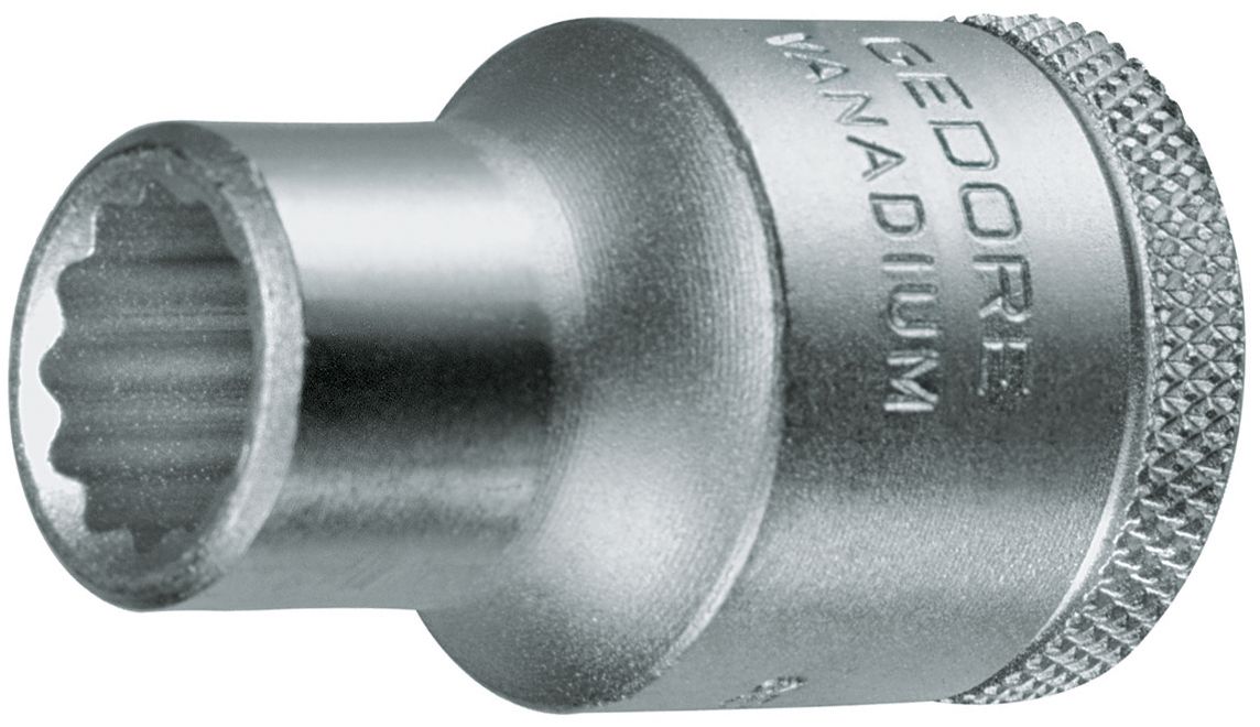 Gedore 1/2 in Drive 32mm Standard Socket, 12 point, 44.5 mm Overall Length