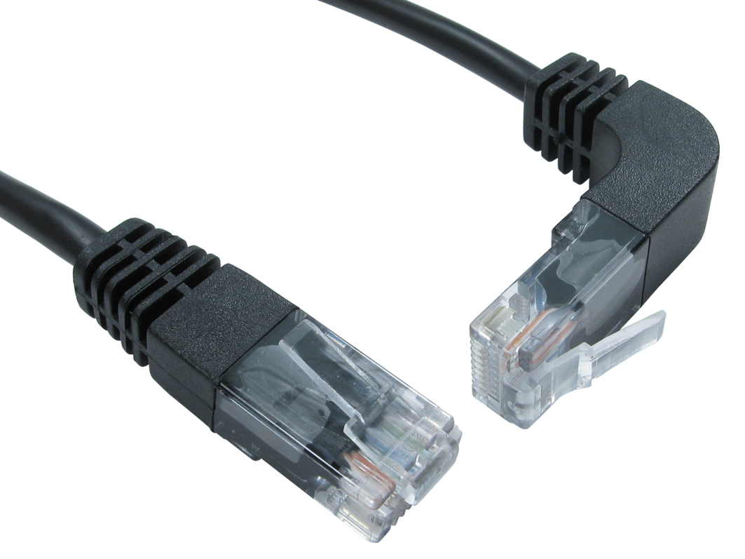 RS PRO, 2m Cat5e, Black RJ45 to Male RJ45 Male, UTP Unshielded, Terminated PVC Sheath