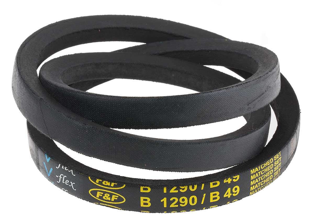 RS PRO Drive Belt, belt section B, 1250mm Length