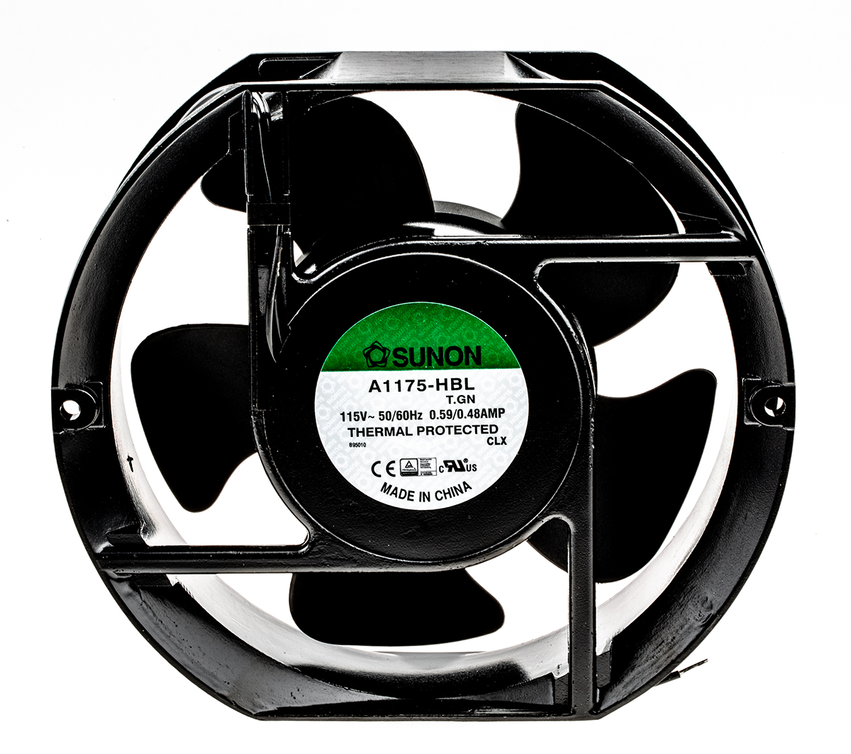 Sunon A1175 Series Axial Fan, 115 V ac, AC Operation, 302m³/h, 36W, 480mA Max, 172 x 150 x 51mm
