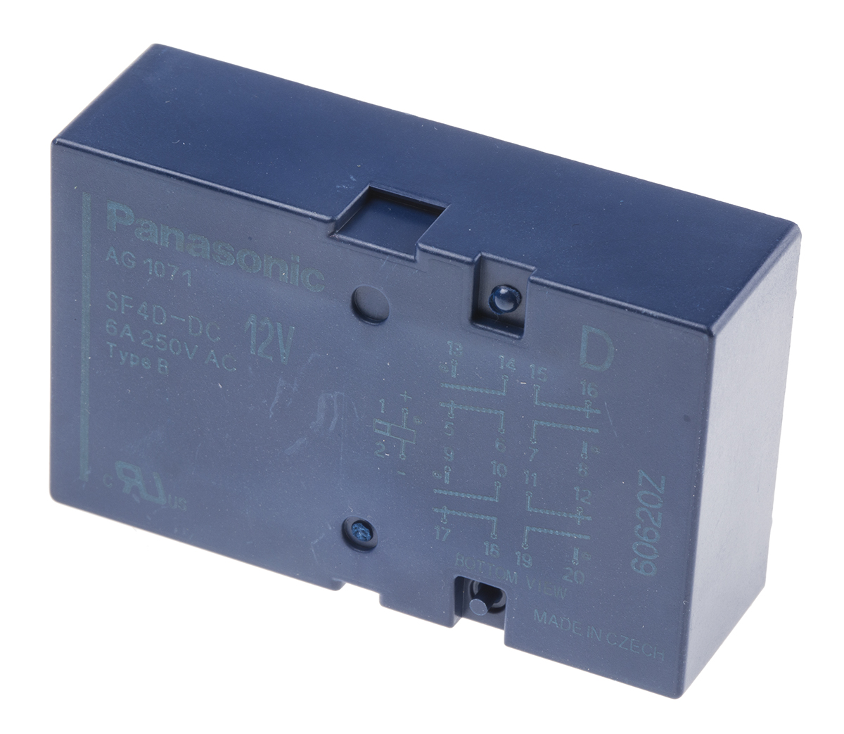 Panasonic PCB Mount Force Guided Relay, 12V dc Coil Voltage, 4 Pole, 4NO/4NC