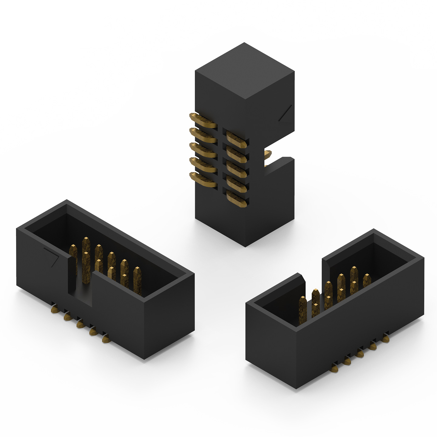 Wurth Elektronik WR-BHD Series Straight Surface PCB Header, 24 Contact(s), 1.27 mm Pitch, 2 Row, Shrouded
