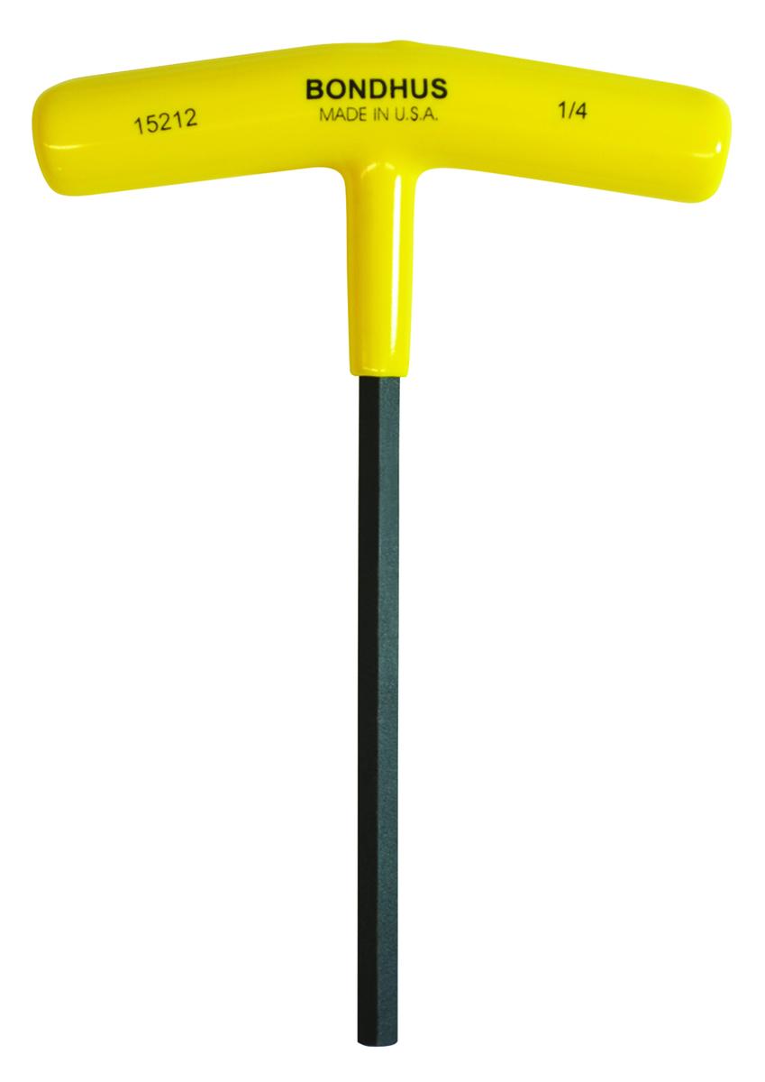 Bondhus T Shape Imperial Hex Key, 1/4in