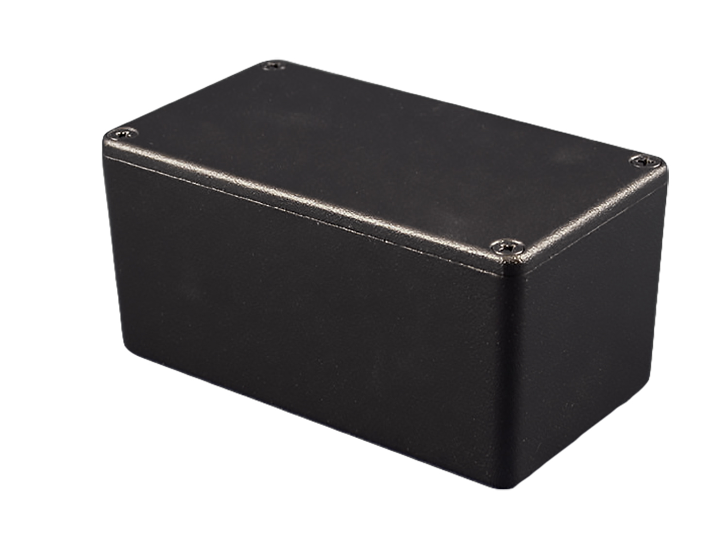 Hammond 1550 Series Black Die Cast Aluminium Enclosure, IP54, Black Lid, 115 x 64 x 51mm