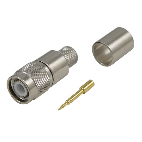 L-Com ATM Series, Plug Cable Mount TNC Connector, Crimp Termination, Straight Body