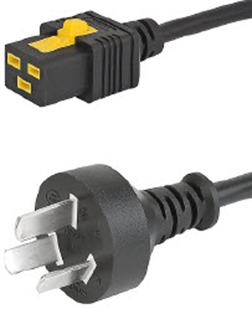 Schurter IEC C19 Socket to Type I Chinese Plug Power Cord