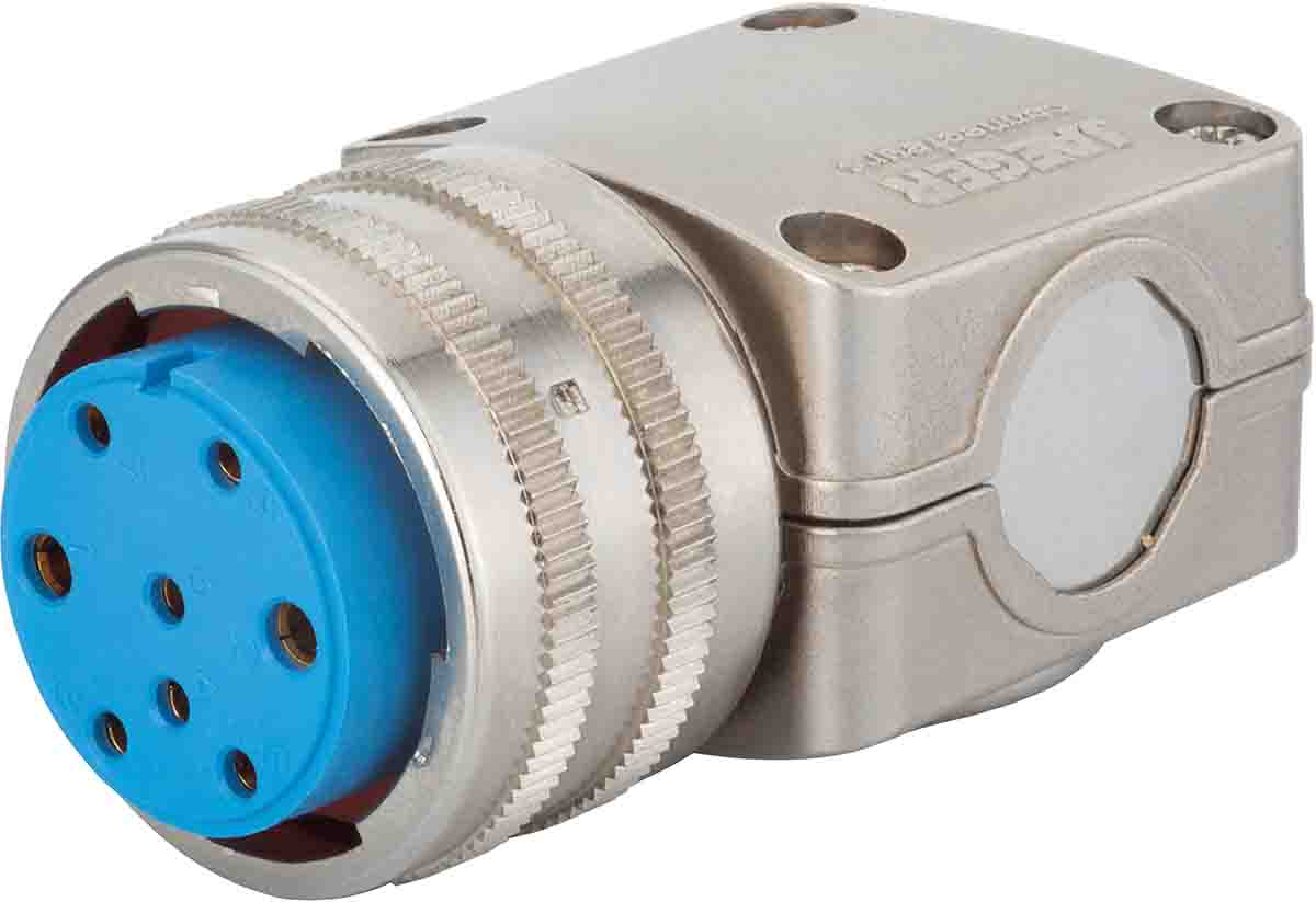 Jaeger Circular Connector, 8 Contacts, Cable, Male, IP50, IP54, 5326 Series