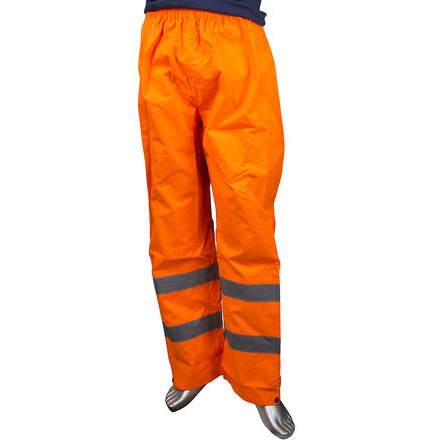 Portwest Orange Hi Vis Work Trouser Waterproof M M Leg Length 31in