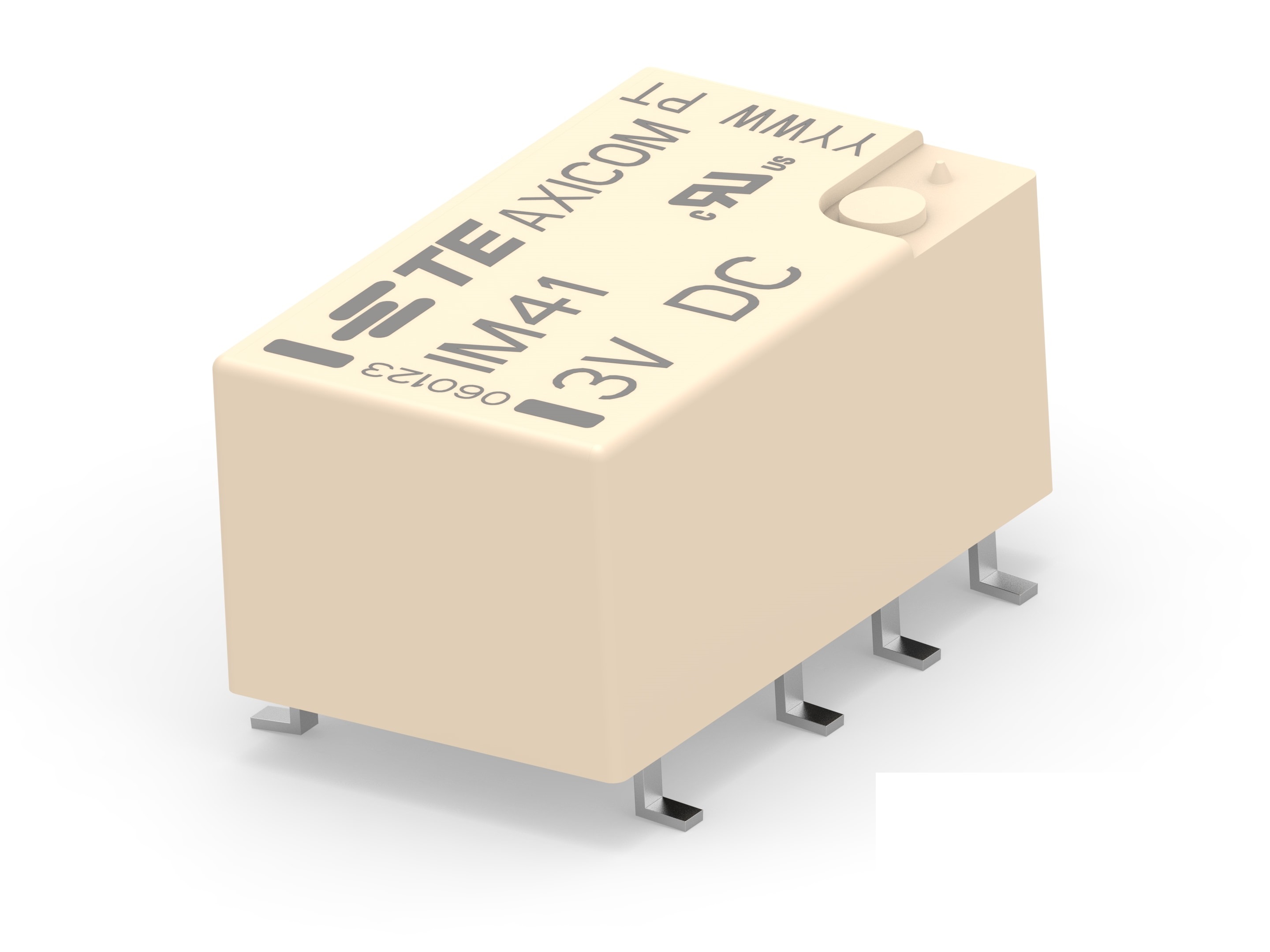 TE Connectivity PCB Mount RF Relay, 3V dc Coil, DPDT