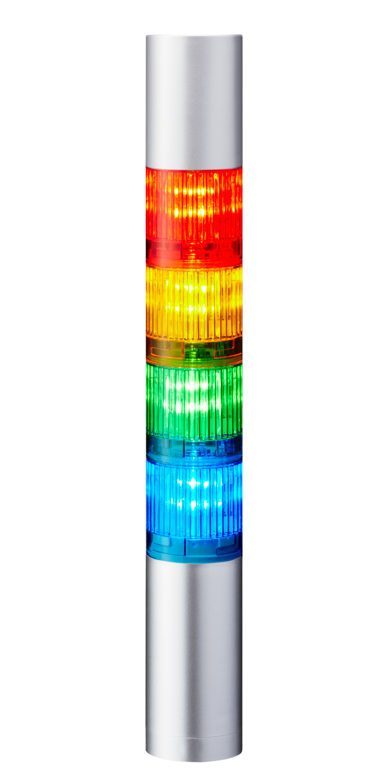 Patlite LR4 Series Coloured Buzzer Signal Tower, 4 Lights, 24 V dc, Direct Mount