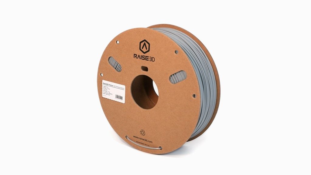 Raise3D 1.75mm Grey PLA 3D Printer Filament, 1kg
