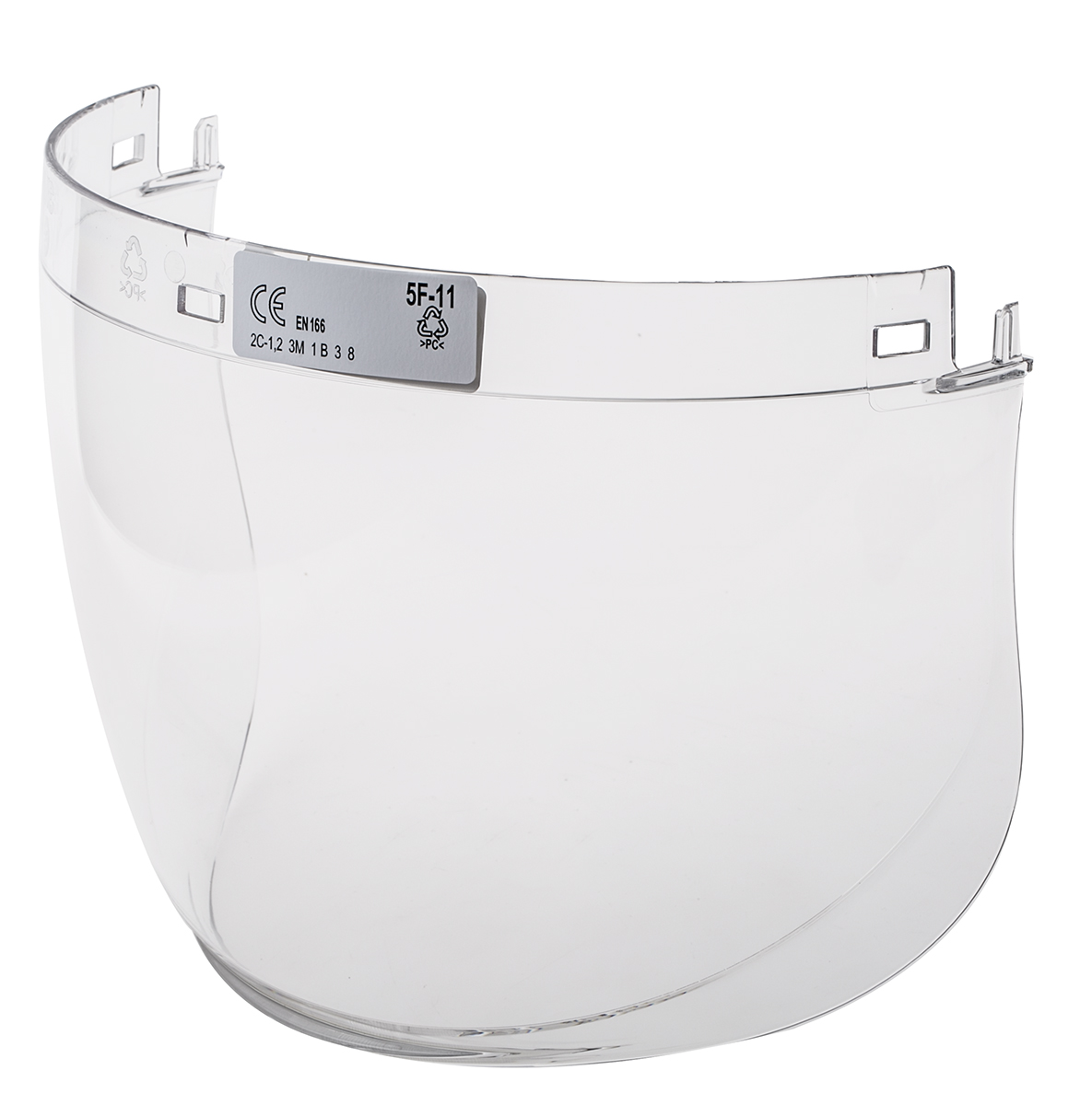 3M Clear PC Visor with Face Guard , Resistant To Liquids, Molten Metal