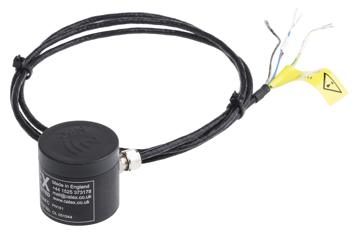 Calex PN151 V Output Signal NFC  IR Temperature Sensor, 1m Cable, 0°C to +1000°C