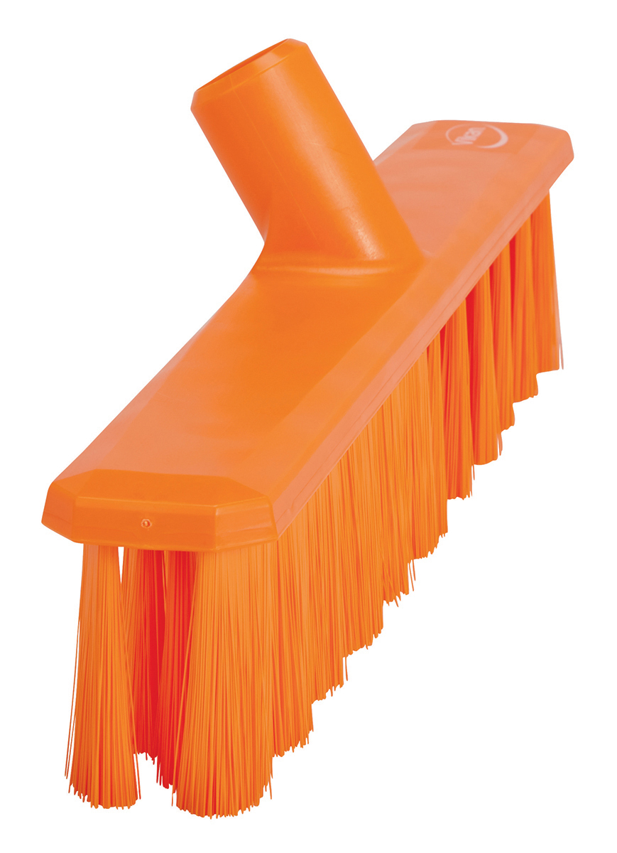 Vikan Broom, Orange With PET Bristles