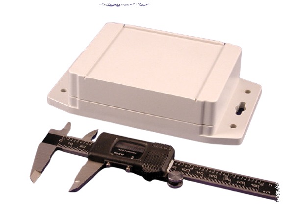 Hammond 1555F Series ABS Enclosure, IP66, Flanged, 4.7 x 3.6 x 1.47in