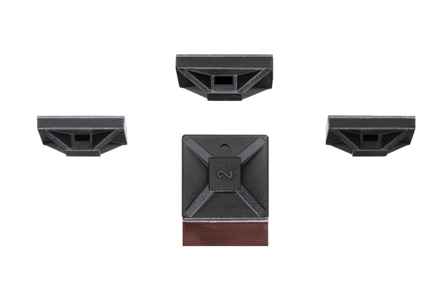 HellermannTyton Self Adhesive Black Cable Tie Mount 13 mm x 13mm, 2.7mm Max. Cable Tie Width