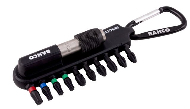 Bahco Torsion bit set 11 Pieces, Phillips, Pozidriv, Torx