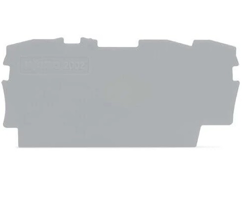 WAGO TOPJOB S, 2002 Series End and Intermediate Plate for Use with 2002 Series Terminal Blocks, IECEx