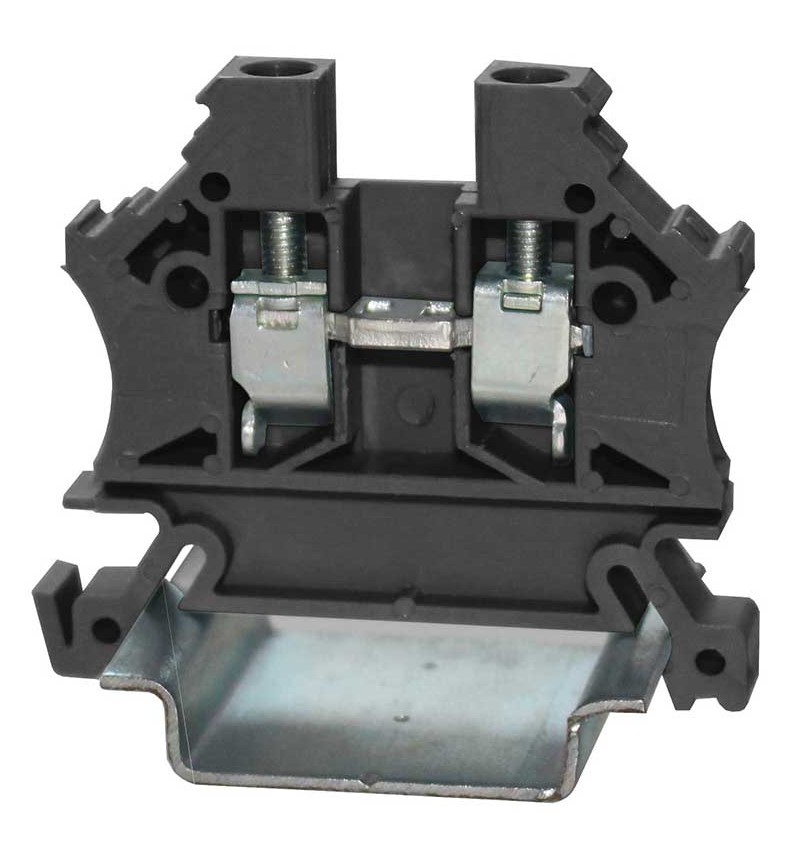 RS PRO Black, Single-Level, Cage Clamp Termination