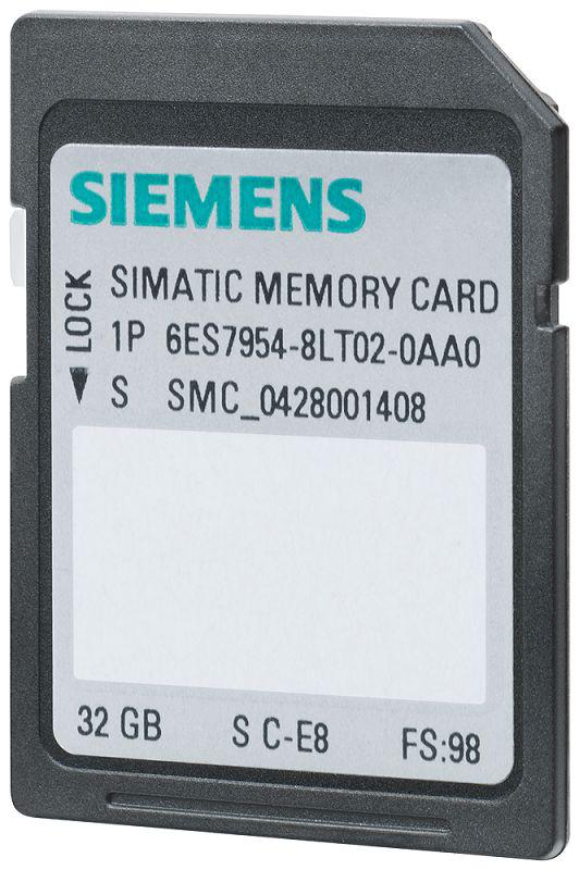 Siemens 6ES7954 Series Memory Card for Use with S7-1x00 CPU