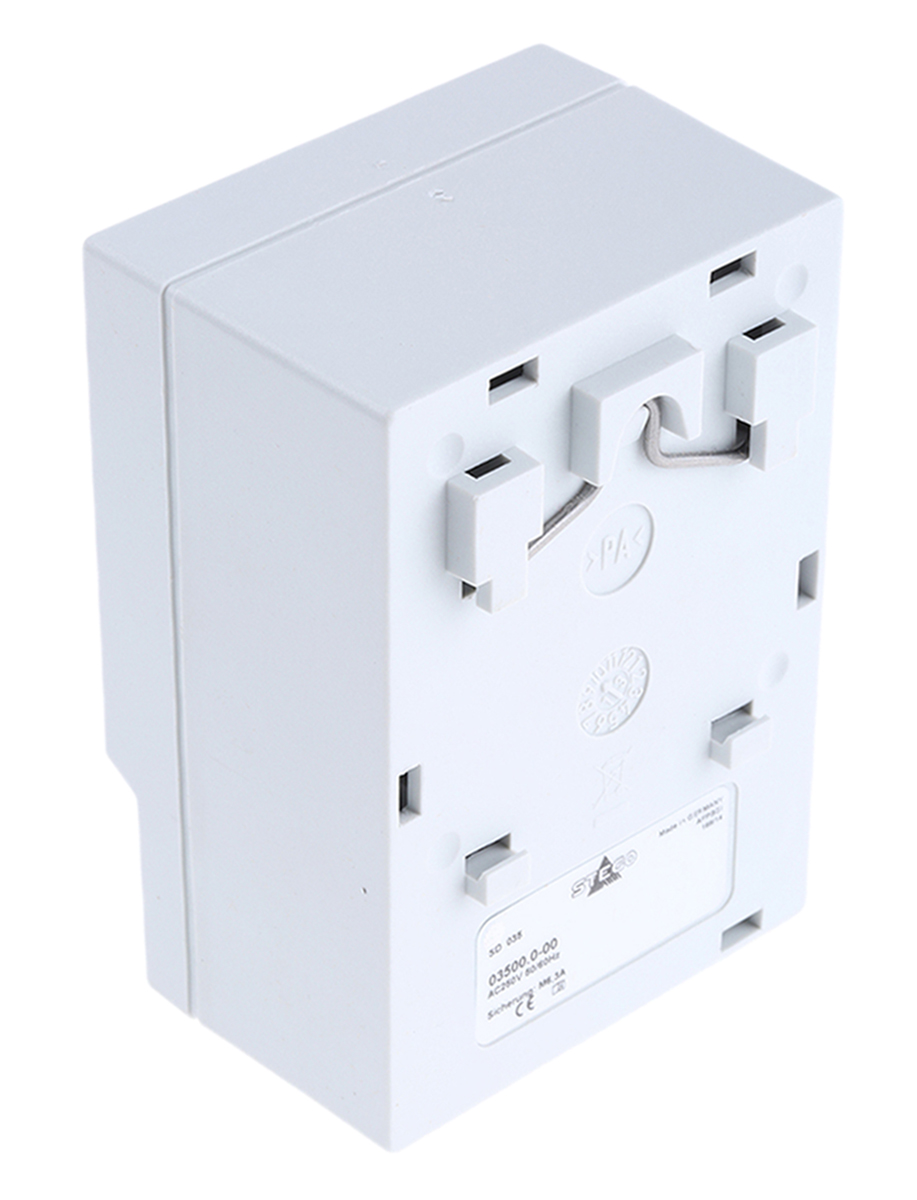 STEGO SD035 Light Grey 1 Gang Plug Socket, 6.3A, Type F - German Schuko, Indoor Use