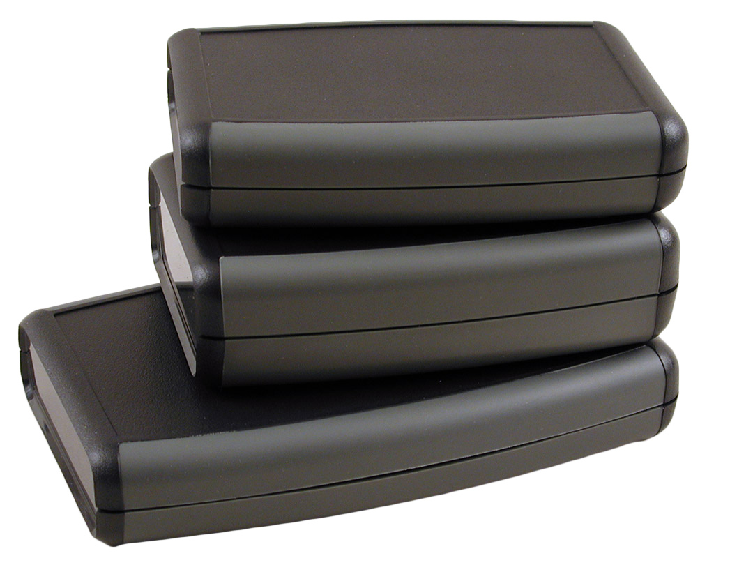 Hammond 1553W Series Black ABS, Plastic Enclosure, IP65, Black Lid, 117 x 79 x 25mm