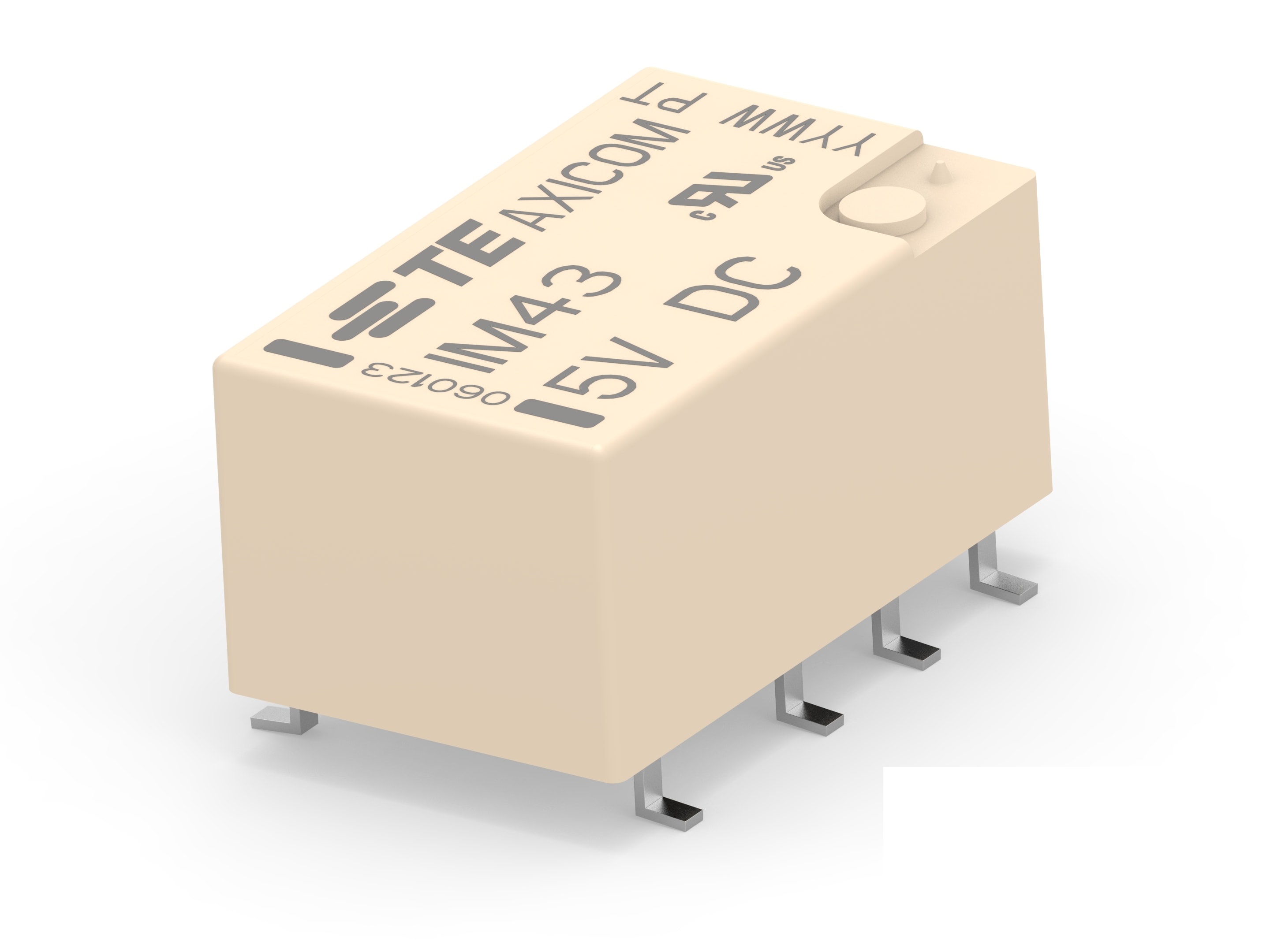 TE Connectivity PCB Mount RF Relay, 5V dc Coil, DPDT