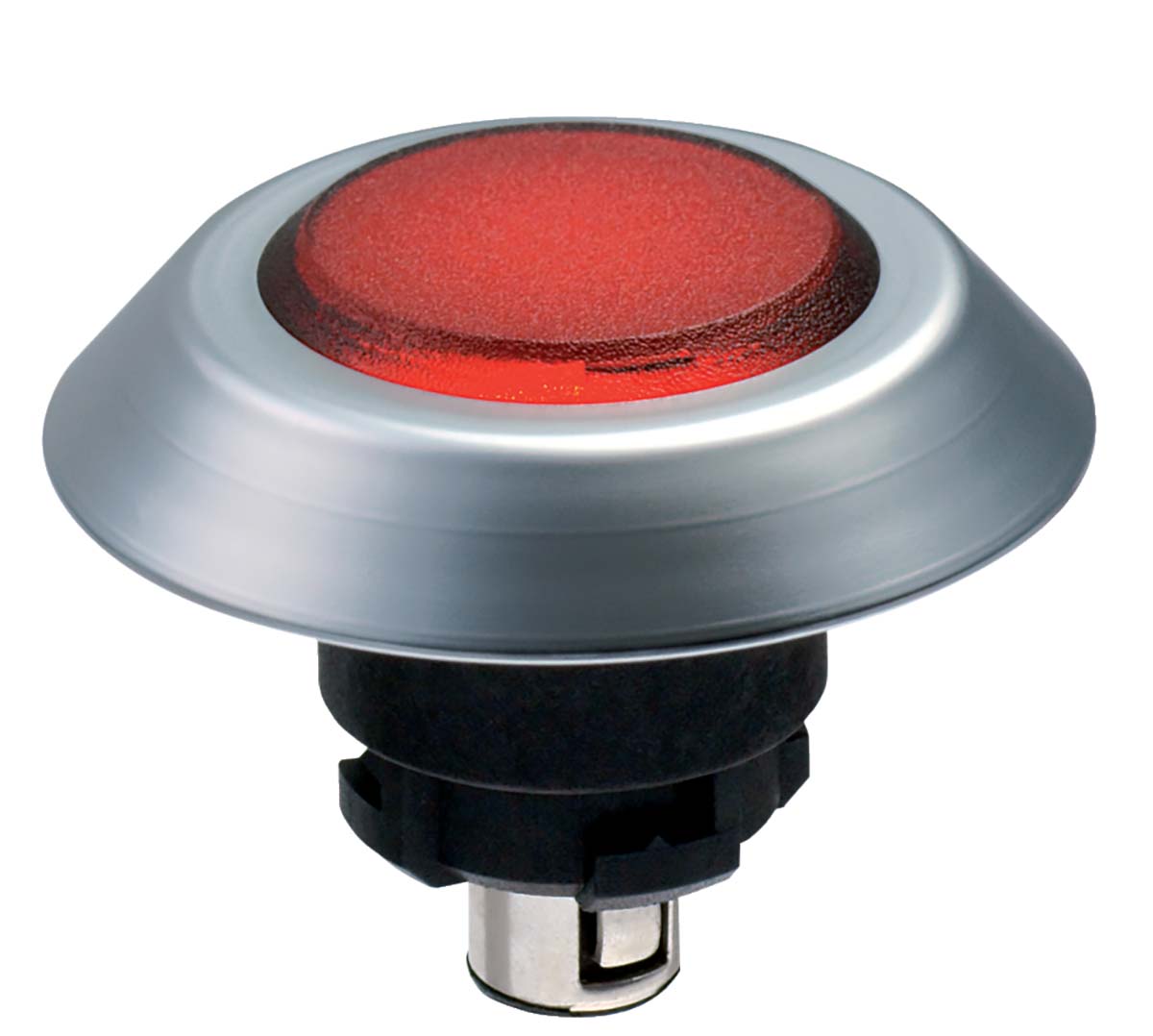 Schmersal NMLRT Series Red Illuminated Momentary Push Button, 22.3mm Cutout, IP67, IP69K