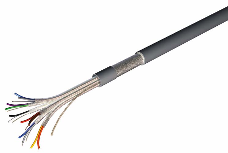 CAE Multimedia Connect MPI Series Twisted Pair Cable, 4 Cores, 0.22 mm², Screened, Aluminium/Polyester Foil Shield,