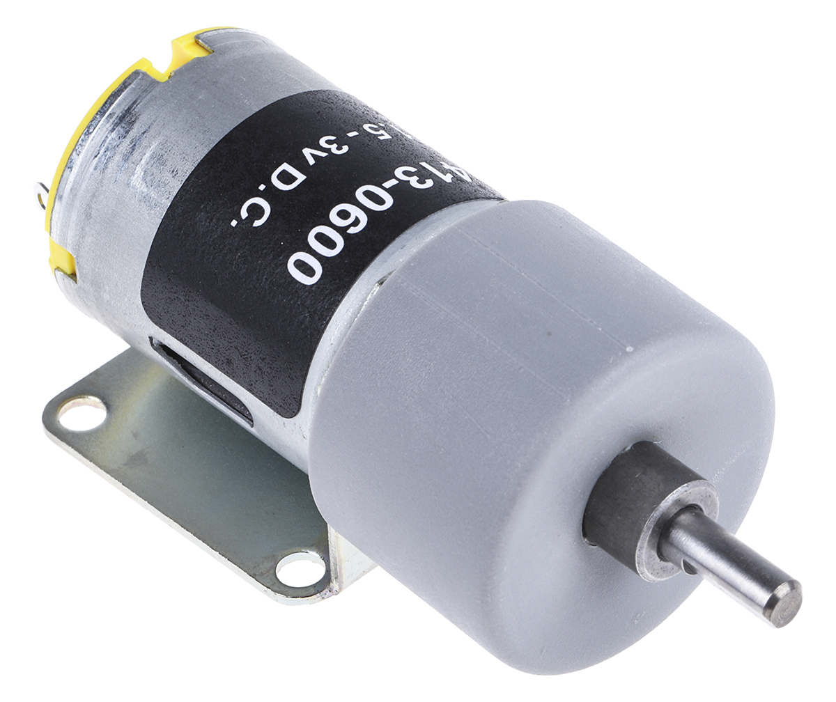 RS PRO Brushed Geared DC Geared Motor, 1.71 W, 3 V dc, 10 Ncm, 72 rpm, 4mm Shaft Diameter