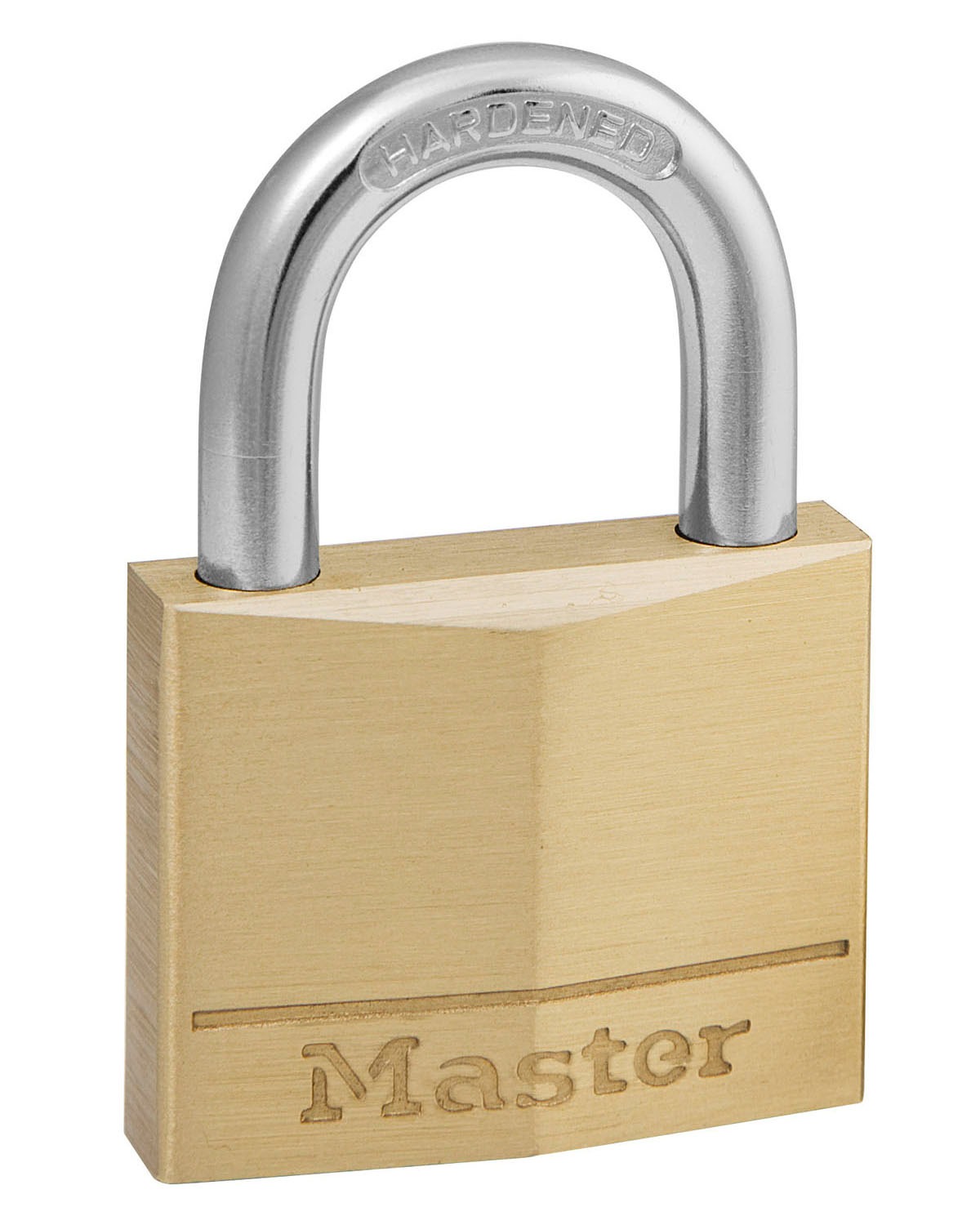 Master Lock Padlock Brass Padlock, 6mm Shackle, 40mm Body