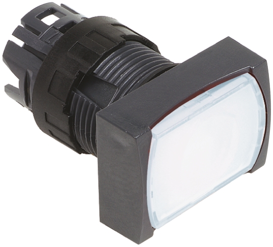 Schneider Electric Harmony XB6 Series White Illuminated Spring Return Push Button Head, 16mm Cutout, IP65