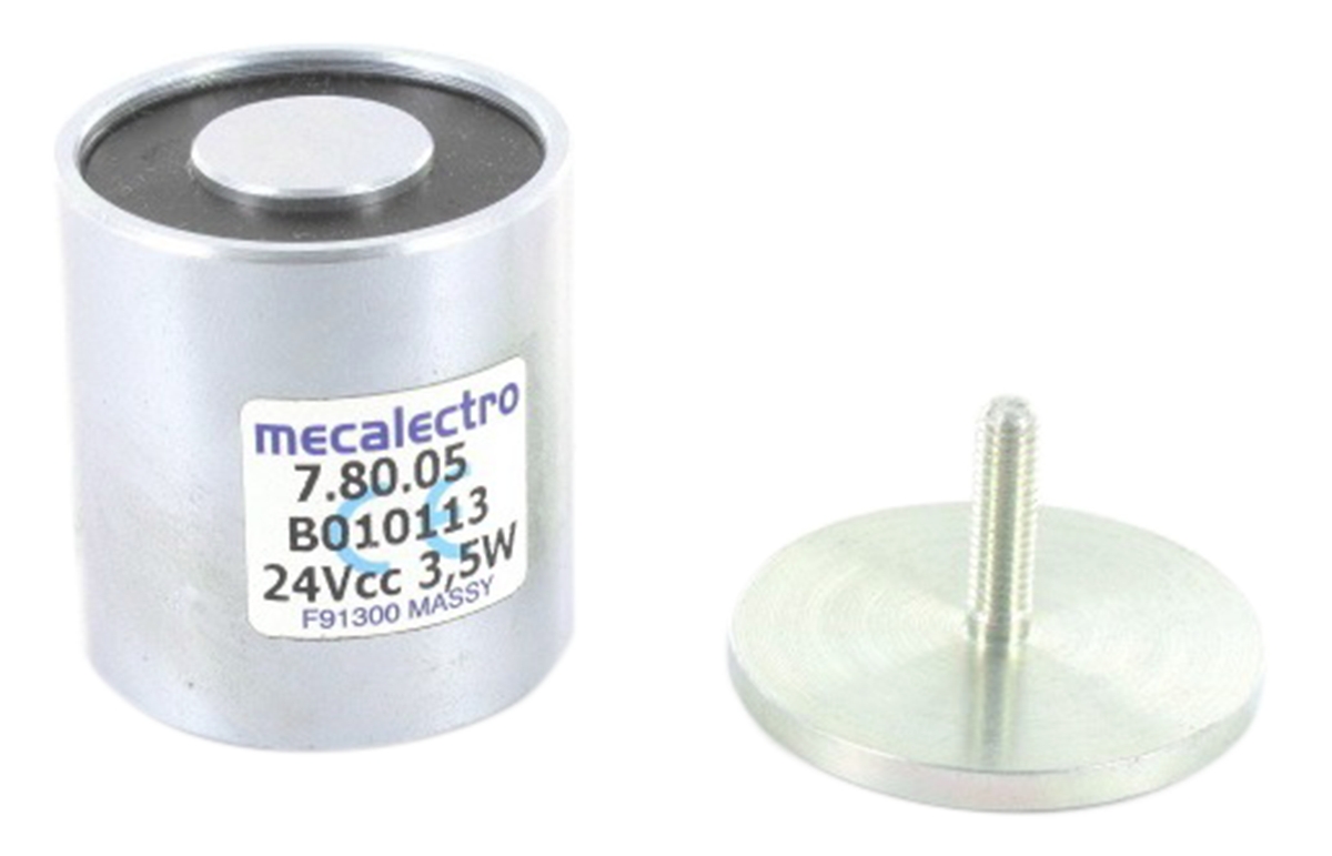 Mecalectro Holding Magnet, 120N Holding Force 24V dc
