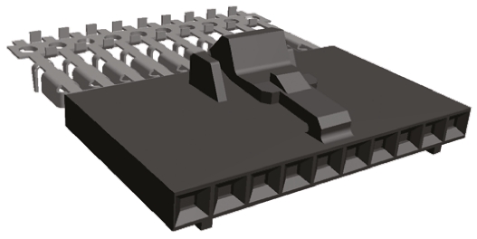 TE Connectivity 10-Way IDC Connector Socket for Cable Mount, 1-Row