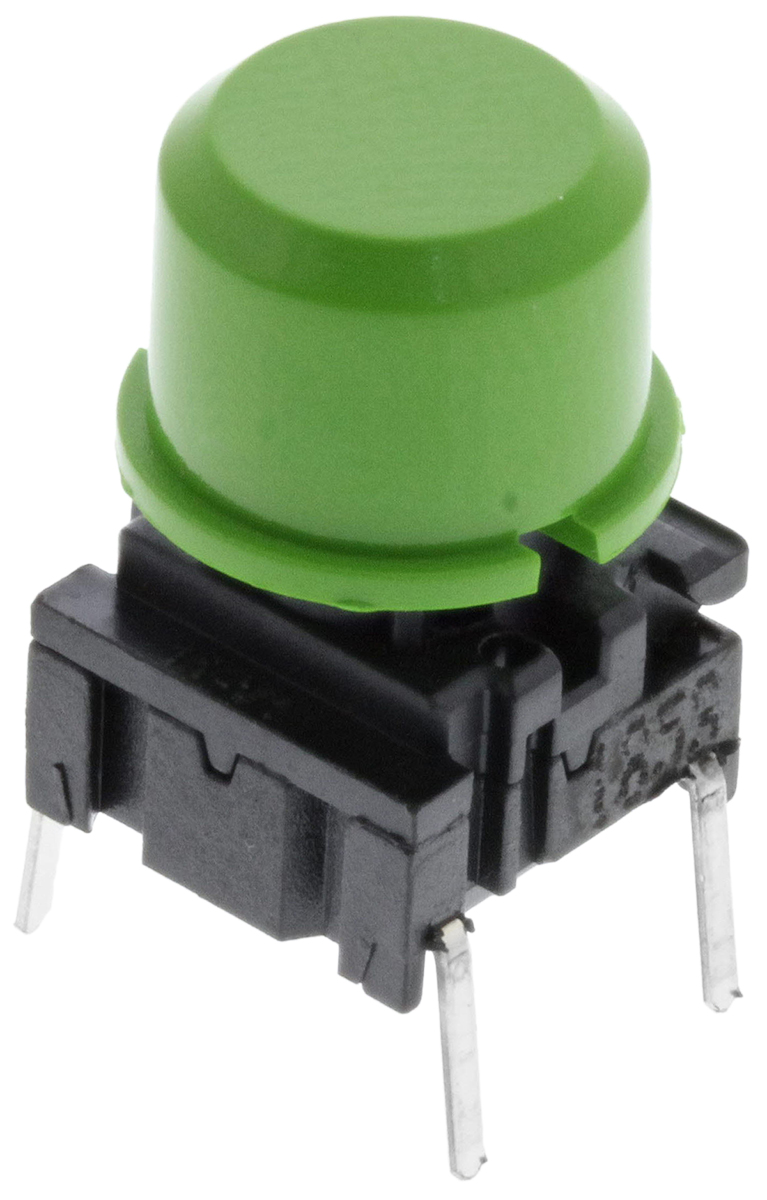 MEC IP67 Green Tact Switch, SPST 50 mA @ 24 V dc
