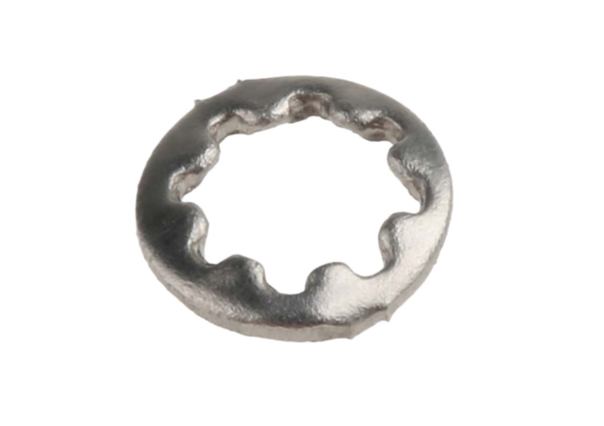 RS PRO A2 304 Stainless Steel Internal Tooth Shakeproof Washer, M3, DIN 6797J