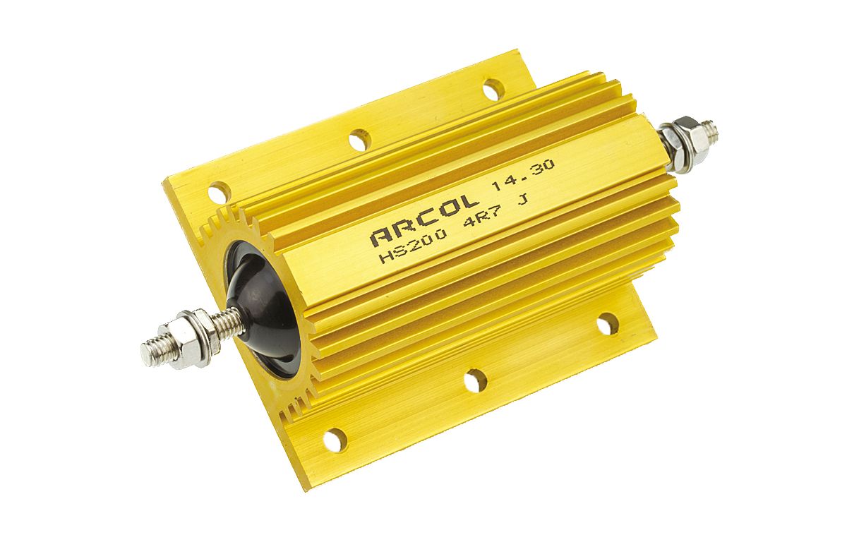 Arcol, 4.7Ω 200W Wire Wound Chassis Mount Resistor HS200 4R7 J ±5%