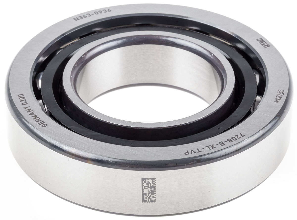FAG 7208-B-XL-TVP 1 Row Ball Bearing - 40 mm ID, 80 mm OD 18 mm Race Width