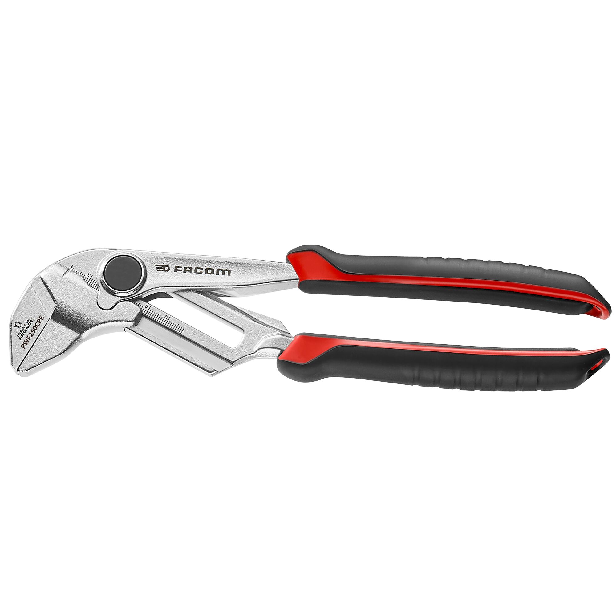Facom PWF250CPEPB Plier Wrench, 250 mm Overall, Angled Tip